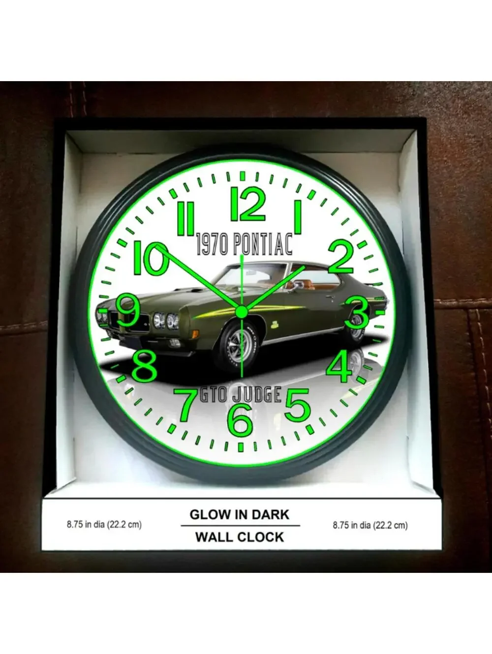 1970 Pontiac GTO Judge Glow In The Dark Wall Clock New!
